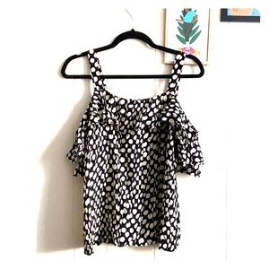 J. Crew cold shoulder silk blouse NWT